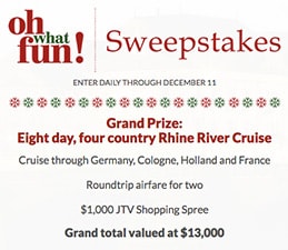 JTV: Win a Rhine River Cruise