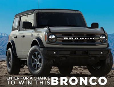 Win a 2021 Ford Bronco Big Bend Edition