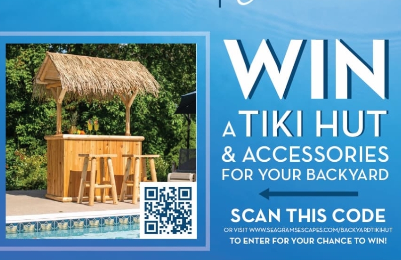 Win 1 of 25 Tiki Huts from Seagram's