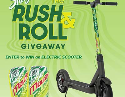 Win a Shasta Mountain Rush Electric Scooter