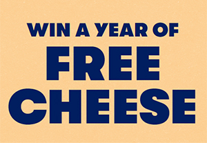 Win a Year Supply of FREE Tillamook Cheese