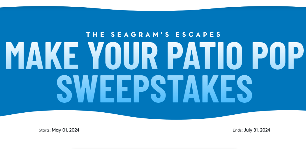 Win a $1,500 Visa Gift Card from Seagram's Escapes