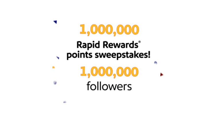 Win 1,000,000 Southwest Rapid Rewards bonus points
