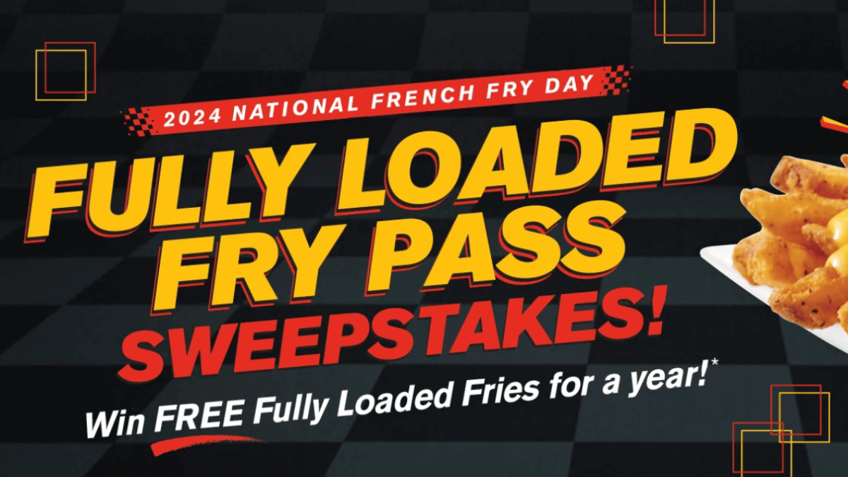 Win Free Fully Loaded Fries from Checkers & Rally’s for a Year