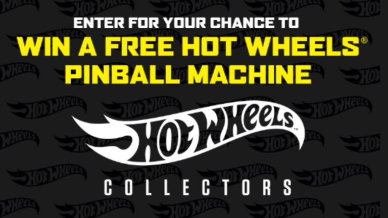 Win a Hot Wheels pinball machine valued at $6,595