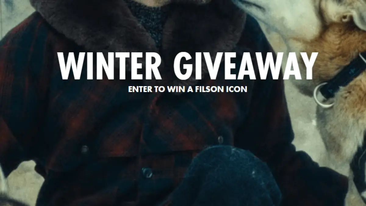 Filson Winter Packer Giveaway