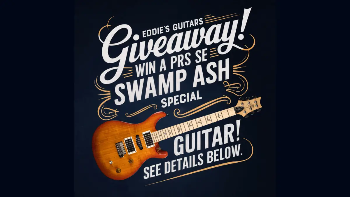 Eddie’s Guitars Holiday Cheer Guitar Giveaway