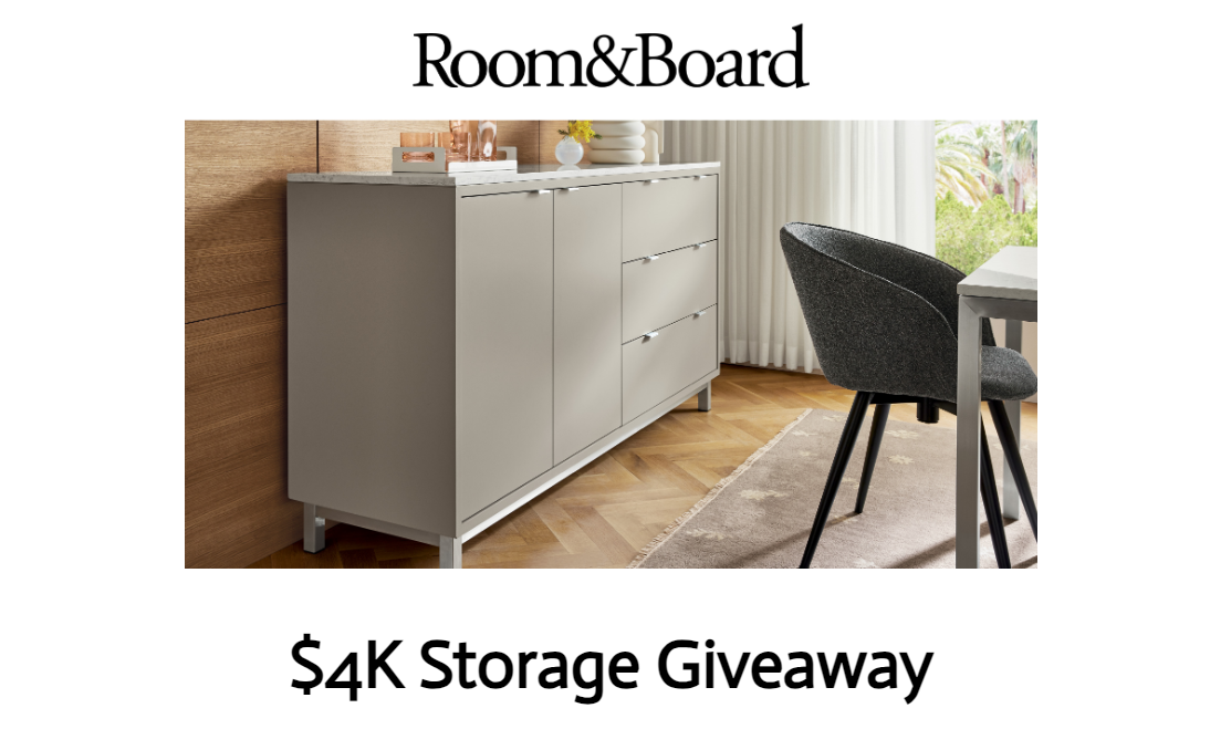 Win a $4,000 Room & Board Gift Card