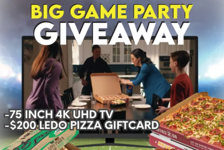 Win a 75-Inch 4K TV + $300 Gift Card from LEDO