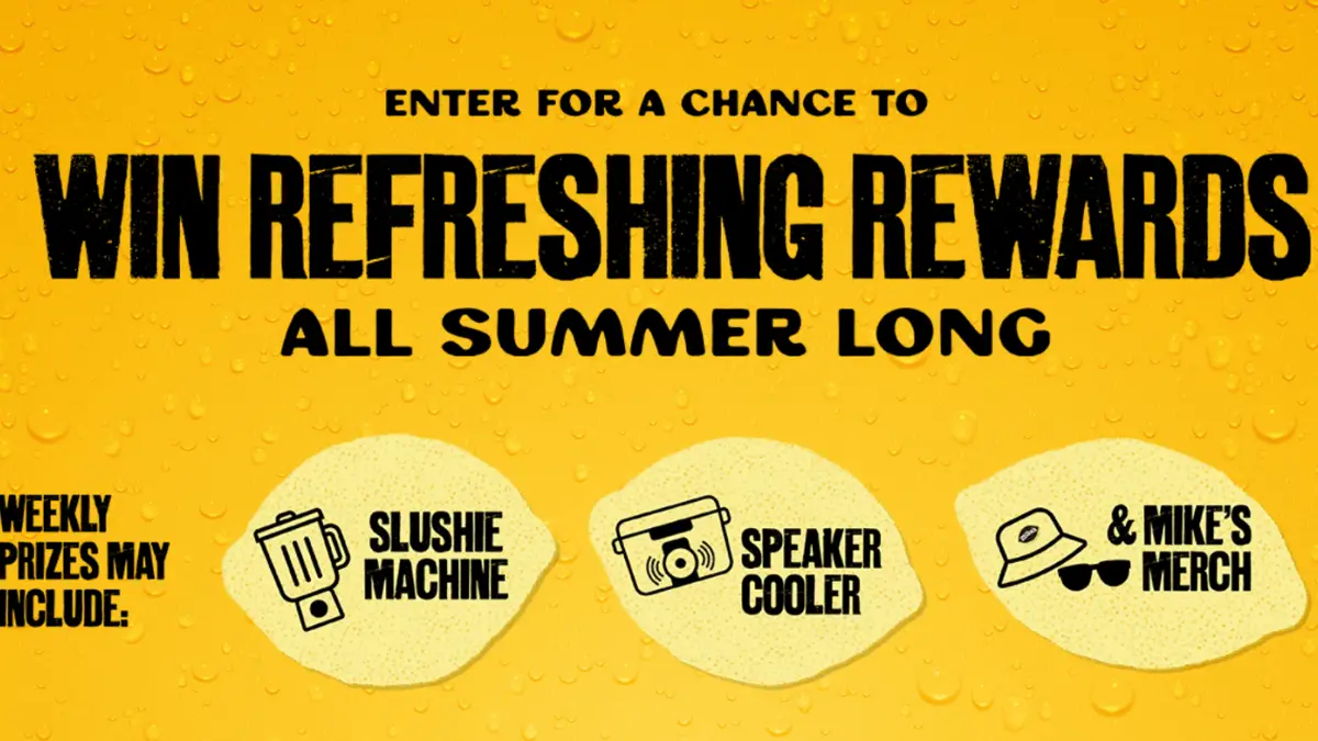 Mike’s Hard Lemonade Refreshing Rewards All Summer Long Sweepstakes